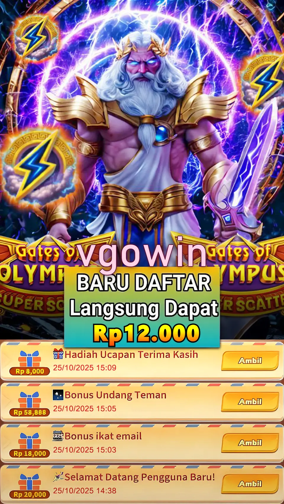 vgowin Tangkapan Layar - APK Resmi